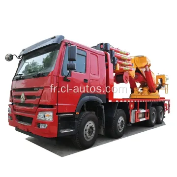 Sinotruk Howo 8x4 12 roues camion 100 tons camion monté Crane